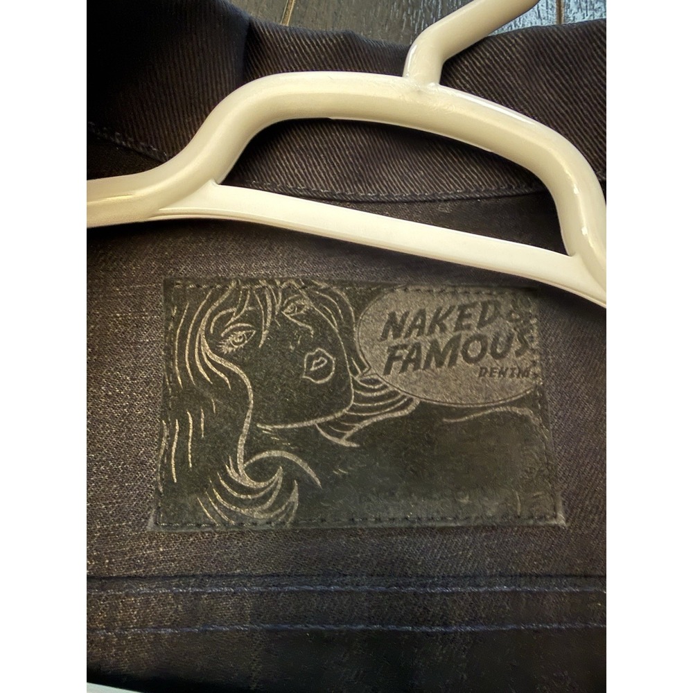 Naked & Famous Denim Jacket L NWOT Left Hand Twill Midnight Edition Raw Japan - Picture 9 of 13